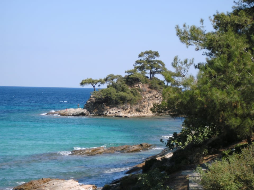 Kleine Insel in der Bucht Hotel Makryammos Bungalows