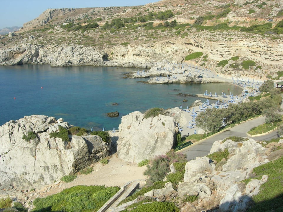 Badestrand am Meer Hotel Kalithea Horizon Royal
