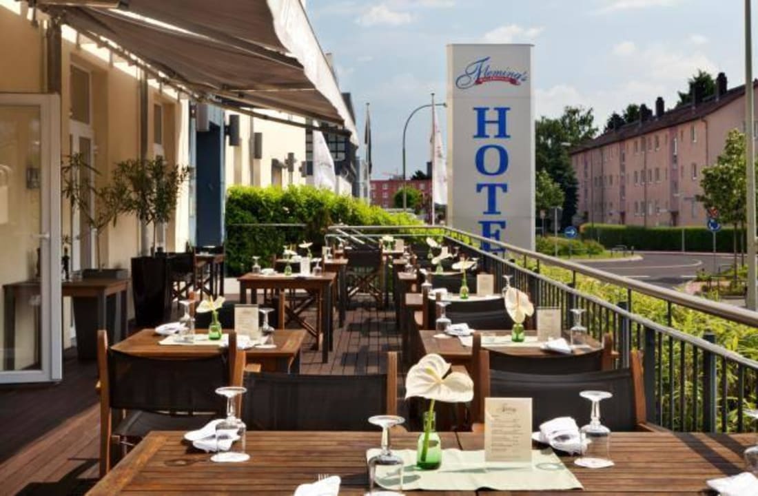 Terrasse Fleming's Conference Hotel Frankfurt