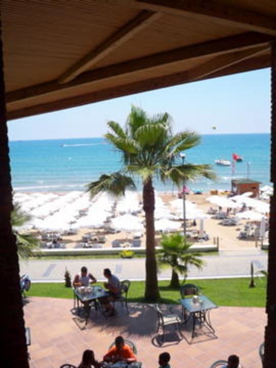 Ausblick Beachbar auf den Strand Horus Paradise Luxury Resort & Club