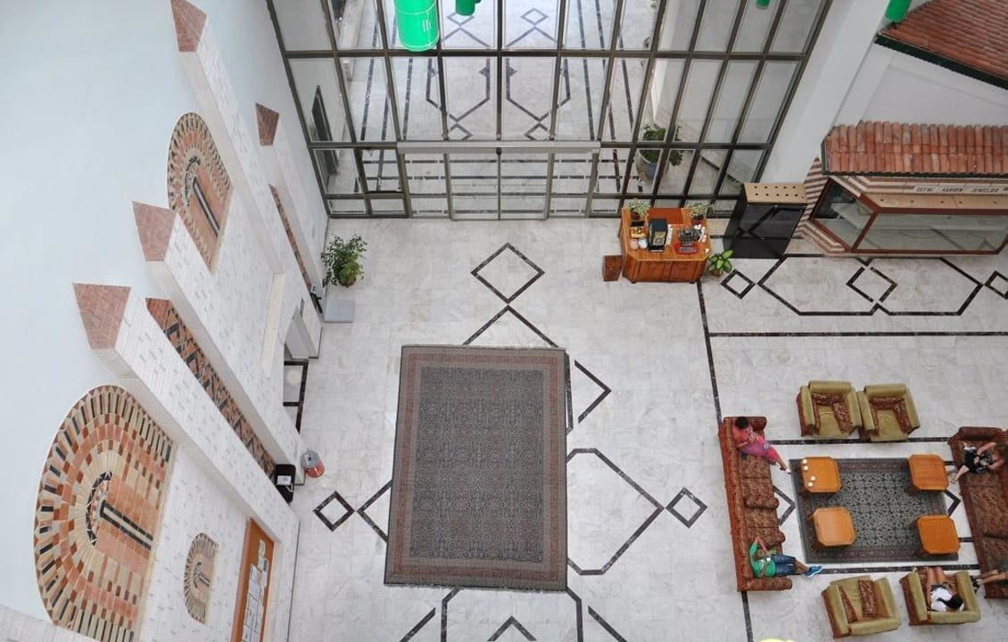Die Lobby von oben Hotel Defne Garden
