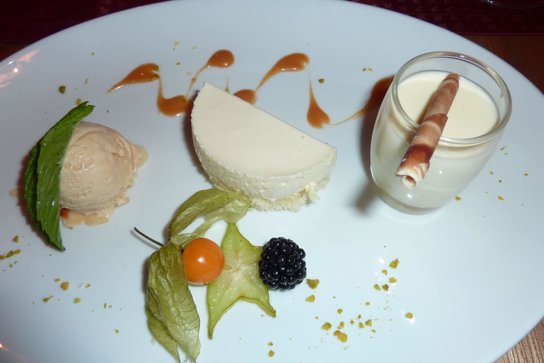 Dreierlei vom Alpenrahm Hotel Tanneck