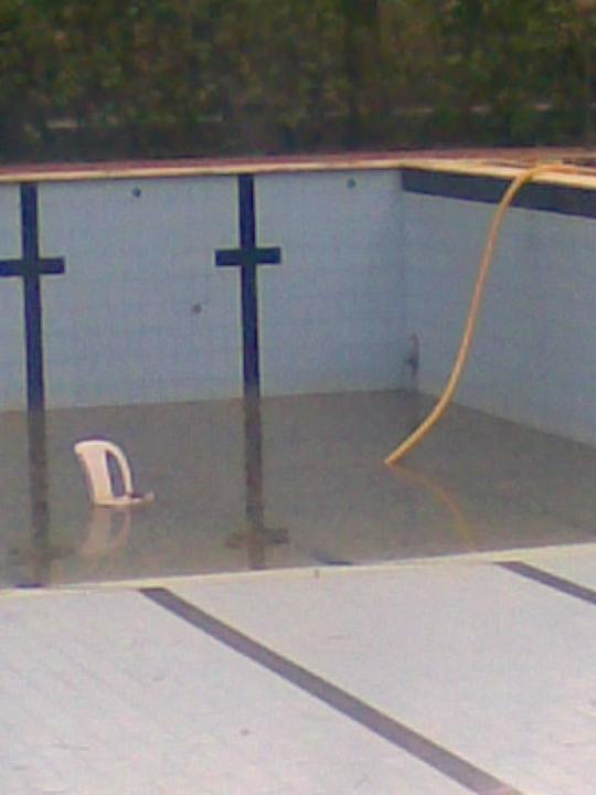 Einsamer Stuhl Hotel Ermione