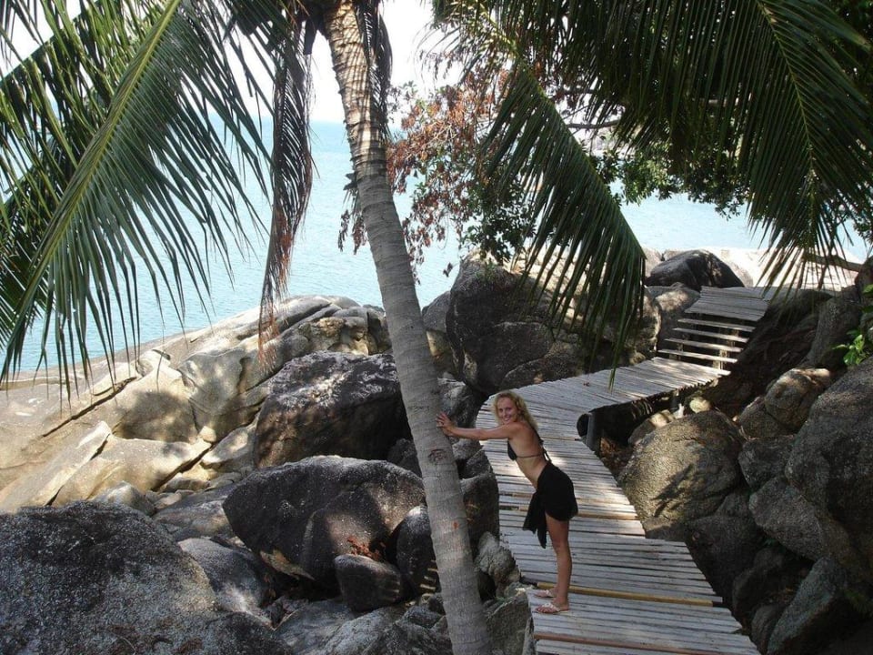 Weg zum Strand um das Hotel Panviman Resort Koh Phangan