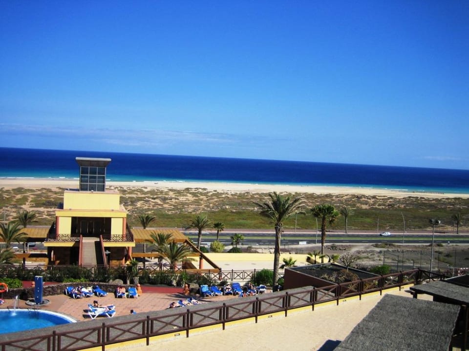 Blick von Gebäude 3 zum Strand Occidental Jandía Playa