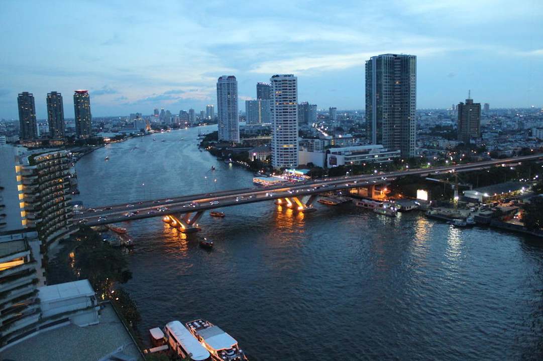 Ausblick aus unserem Zimmer Shangri-La Hotel, Bangkok