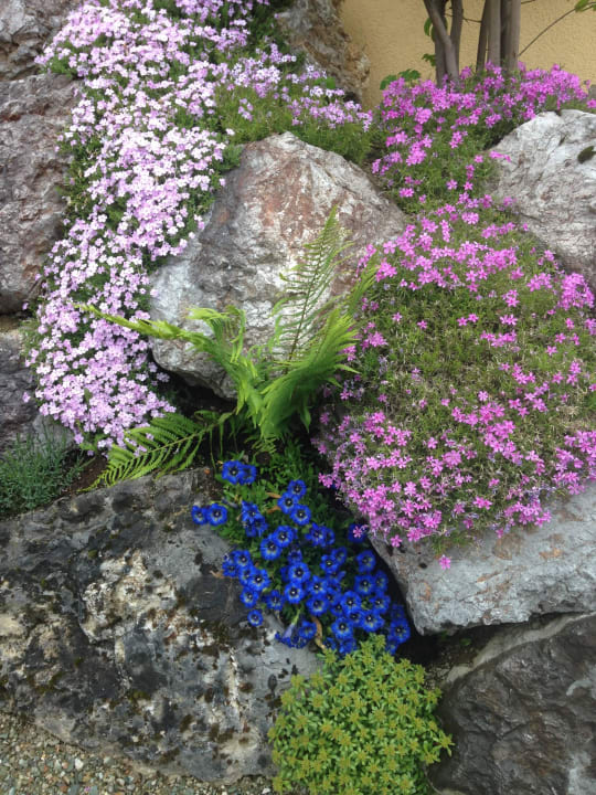 Schöner Steingarten Hotel Neubergerhof
