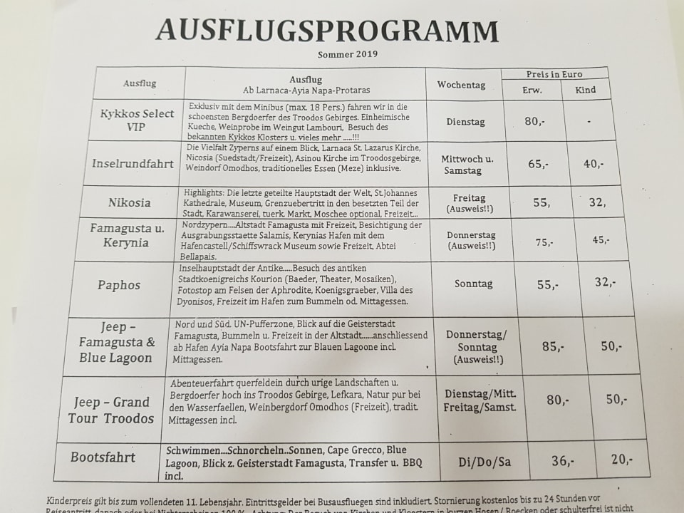 Sport & Freizeit Faros Hotel Ayia Napa