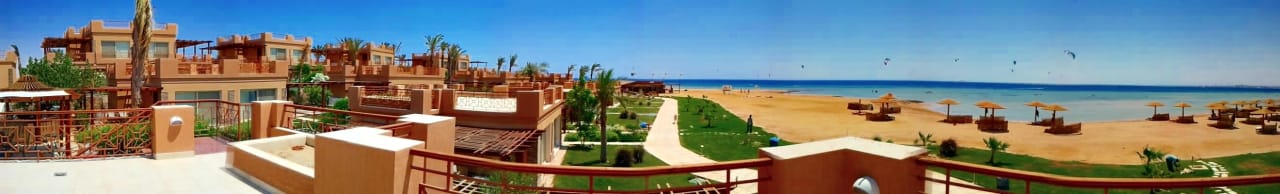 Blick von der Bungalowterrasse zum Strand Shams Prestige Abu Soma-Adults Only