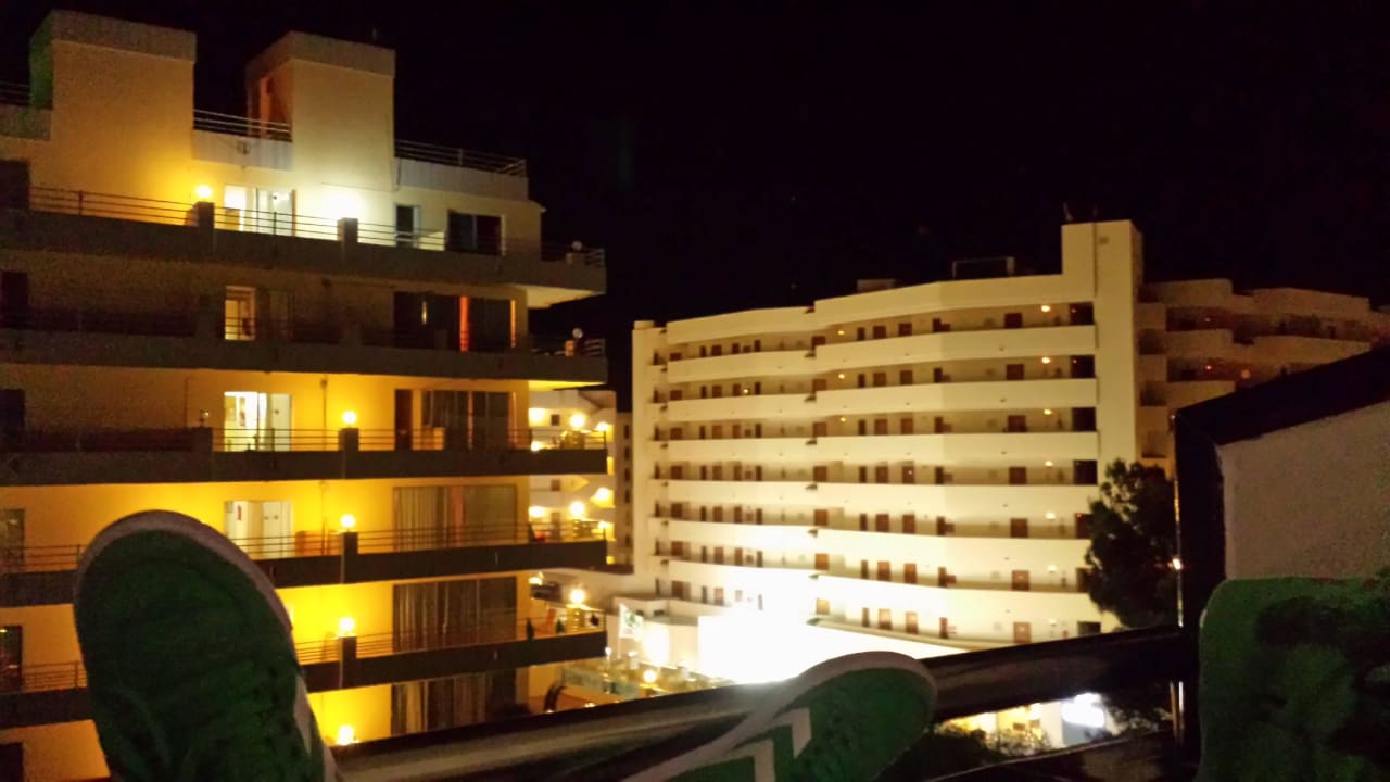 Ausblick vom Balkon bei Nacht Hotel Mariant