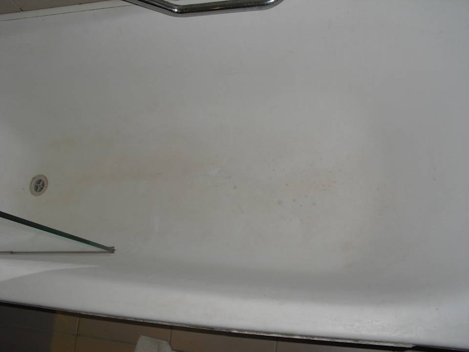 Verschmutzte Badewanne Hotel Rosa Beach