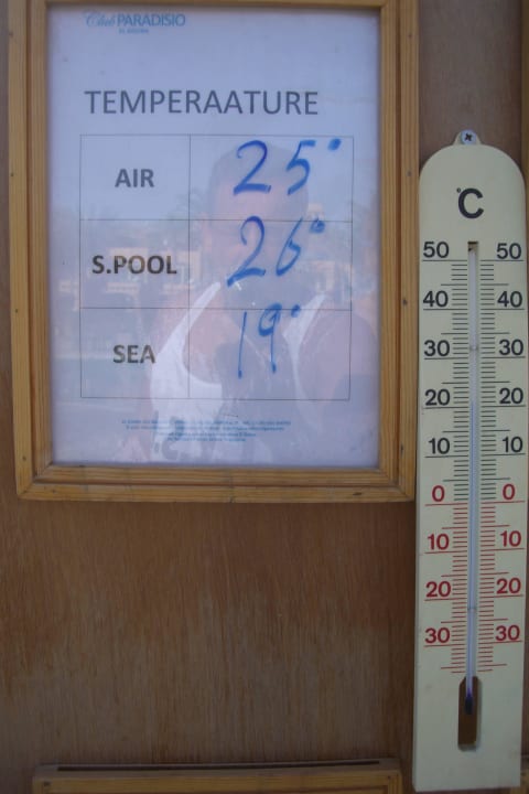 Temperatur Anfang März Club Paradisio El Gouna, Red Sea