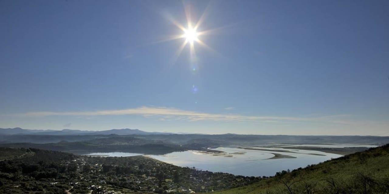 View of the Knysna lagoon Hotel Brenton Beach House