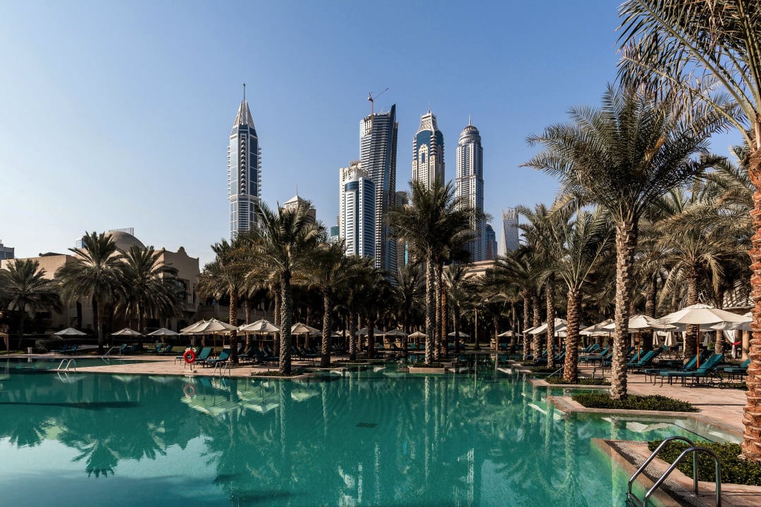 Pool am Morgen One&Only Royal Mirage Resort Dubai at Jumeirah Beach