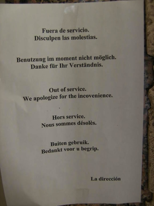 Defekter Fahrstuhl 2010 Hotel Riu Palace Jandia