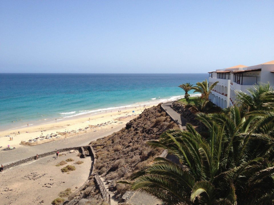 Blick zum Strand von der Anlage aus. Club Jandia Princess