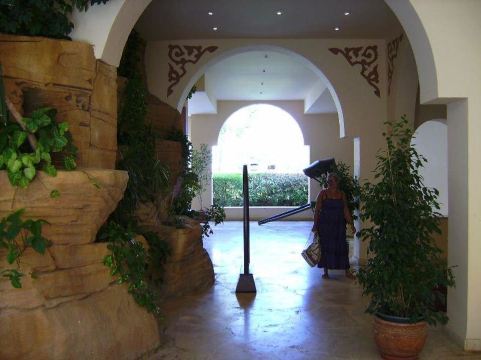 Brunnen und Pflanzen in der Anlage Hotel Sea Club Stella Di Mare