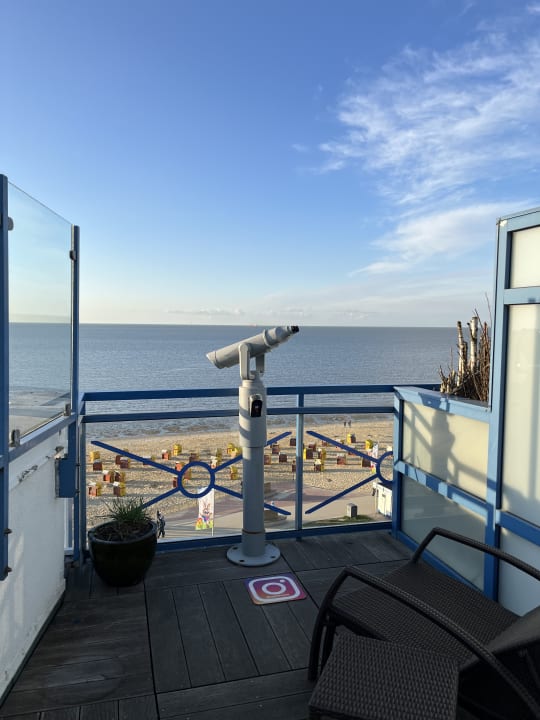 Ausblick Strandhotel Duhnen / Aparthotel Kamp