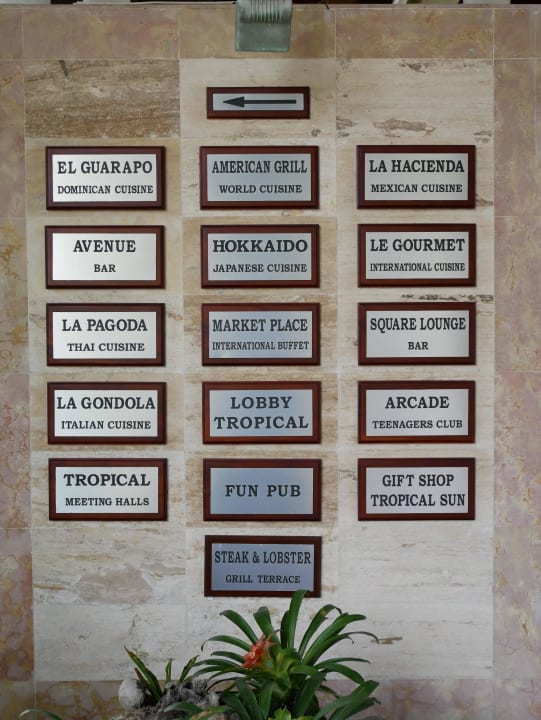 Auflistung Restaurant & Bar Meliá Caribe Beach Resort-All Inclusive