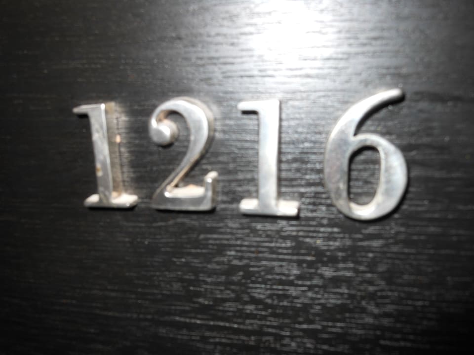 Zimmer 1216 - Beschriftung Grand Hyatt Erawan Bangkok