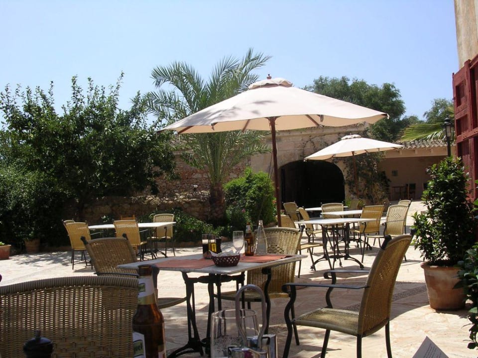 Outside dining Hotel Sa Galera