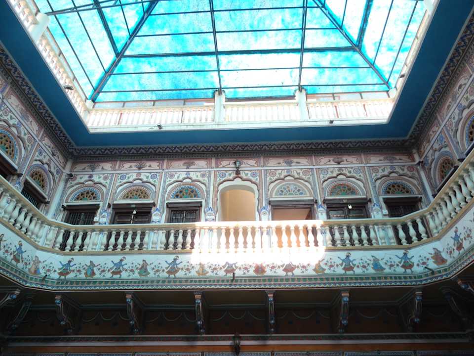 Im Innenhof des Hotels Hotel Radhika Haveli Mandawa