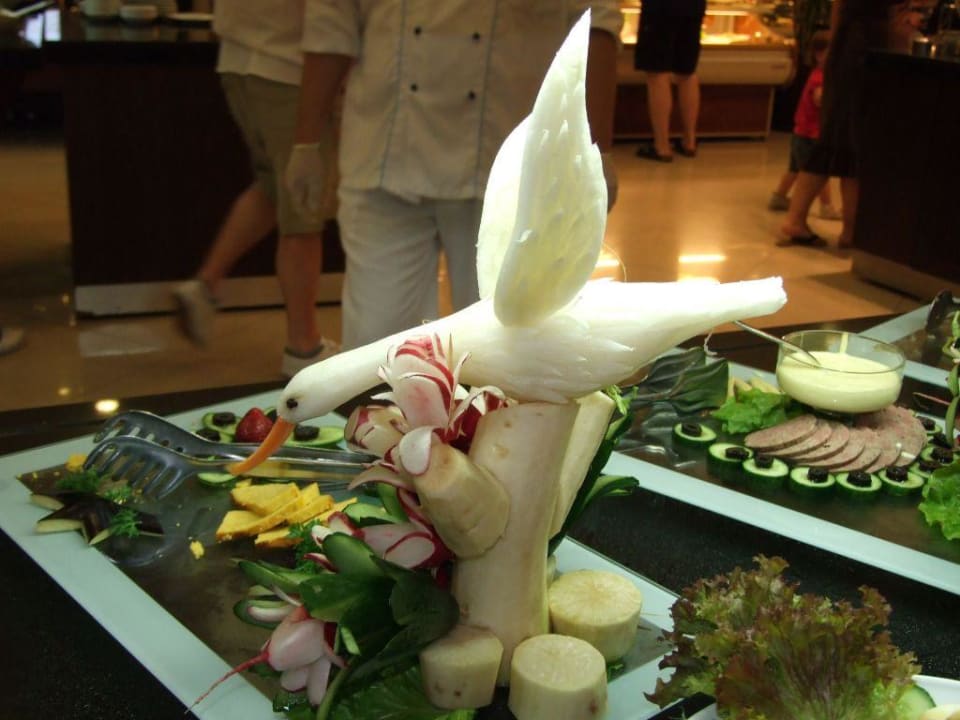 Dekoration am Buffet Hotel Delphin Palace