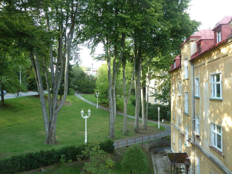 Blick vom Balkon Falkensteiner Spa Resort Marienbad
