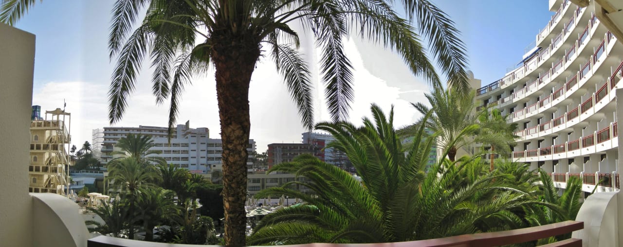 Sicht aus Zimmer 514 Seaside Hotel Sandy Beach