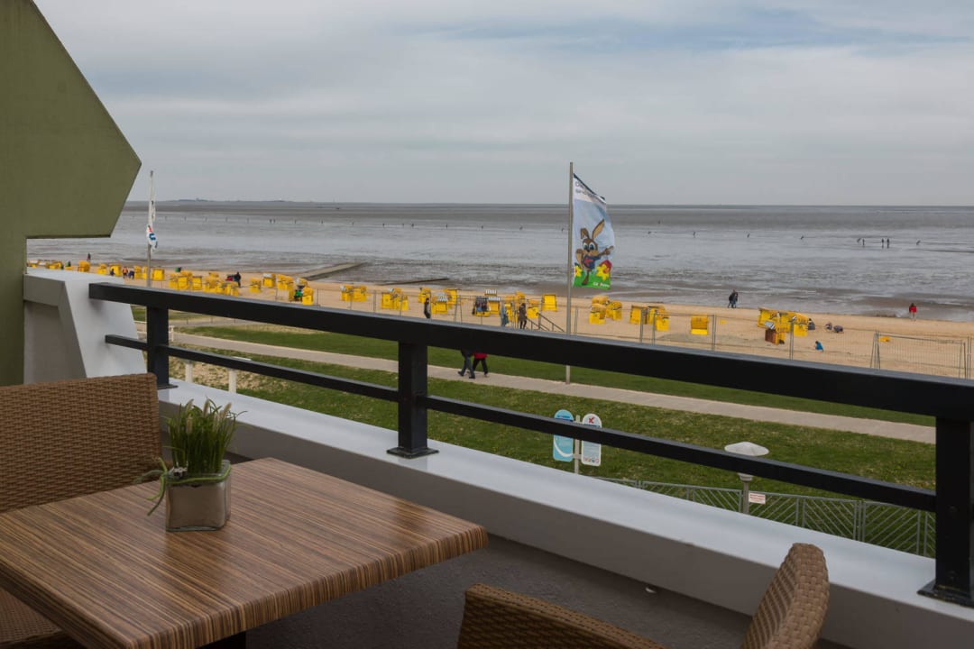 Wohnung 29, Balkon Christiansen im Panoramahaus Duhnen