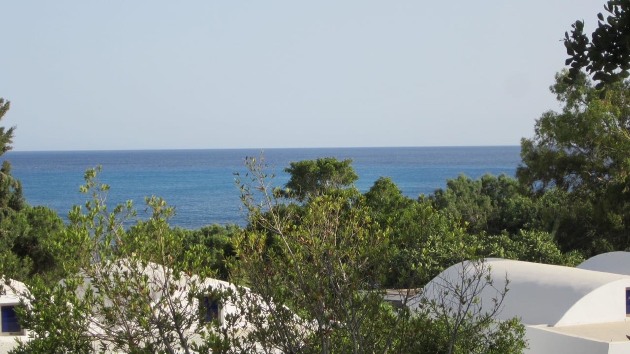 Blick von der Zimmerterrasse Hotel Kakkos Bay