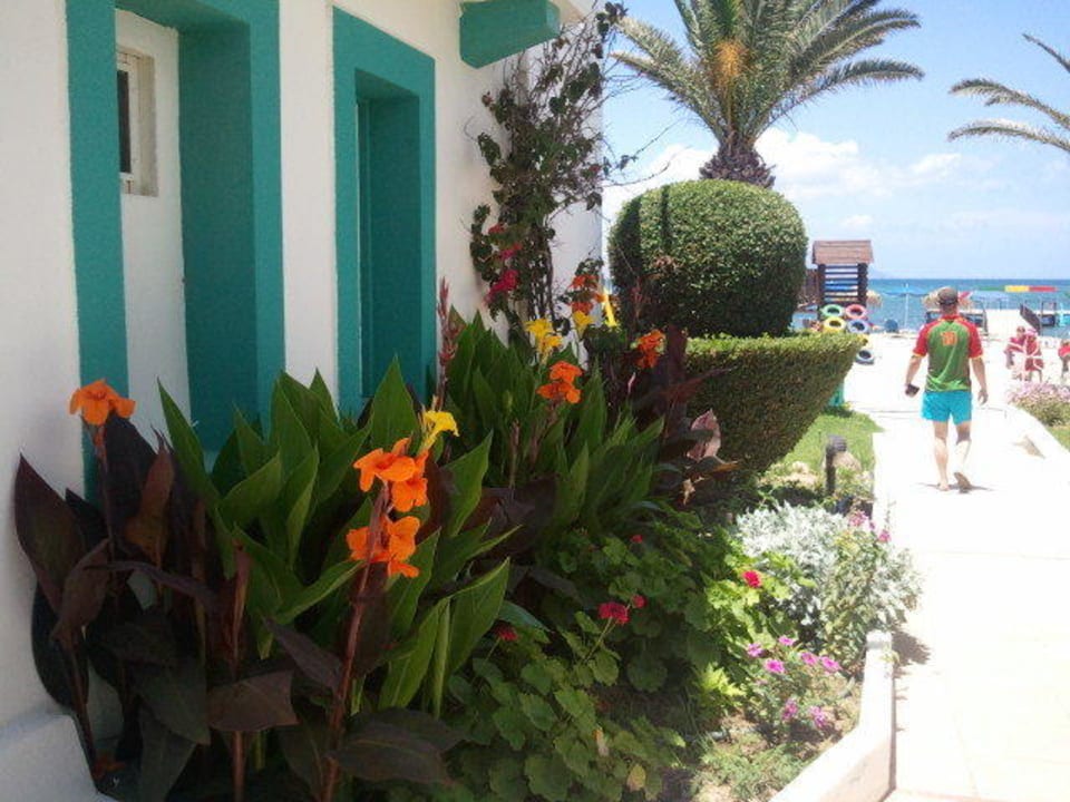 Weg vom Hotel zum Strand Mastichari Bay Hotel