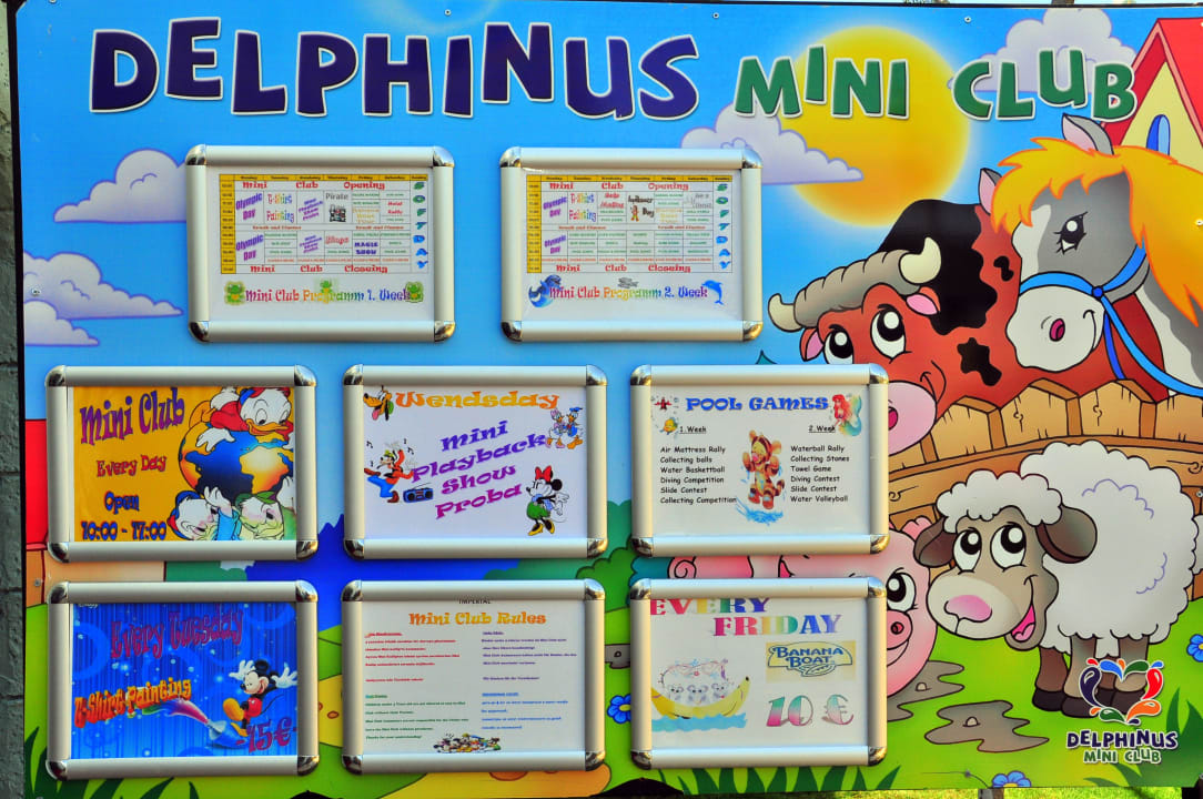 Расписание мини клуба Hotel Delphin Imperial