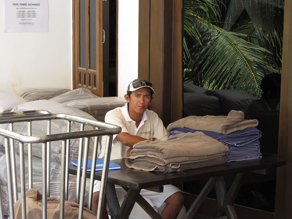 Handtuchwechsel Sunprime Kamala Beach