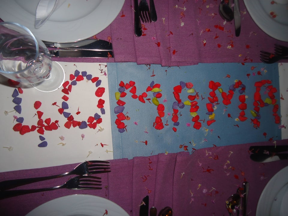 Tischdeko zum 40.Geburtstag Side Mare Resort & Spa