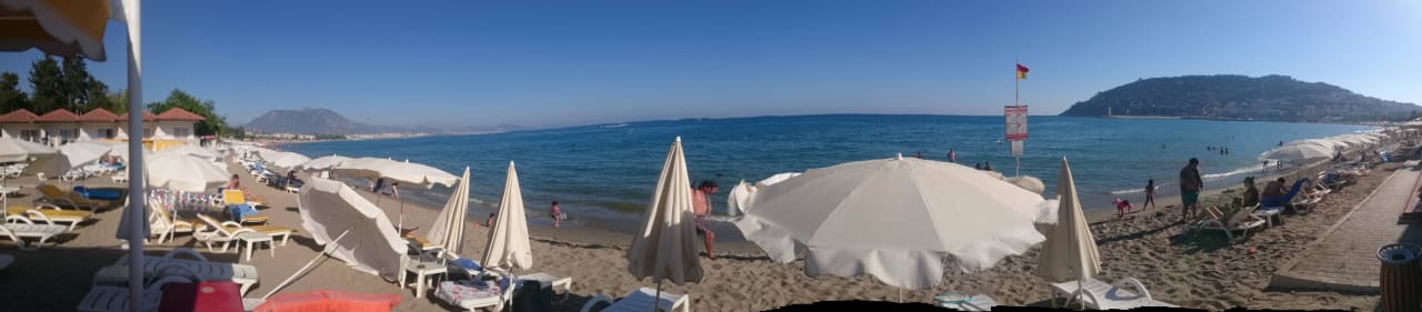 Ausblick vom Strand  Hotel Panorama