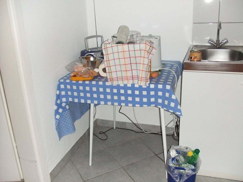 Campingausstattung in teurem Appartement Hotel Schleimünde