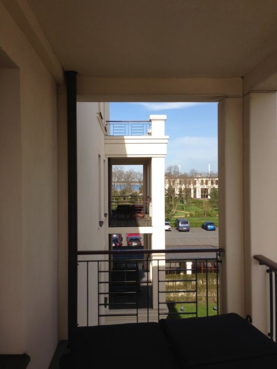 Eckbalkon mit Blick Ostsee Hotel Yachthafenresidenz Hohe Düne
