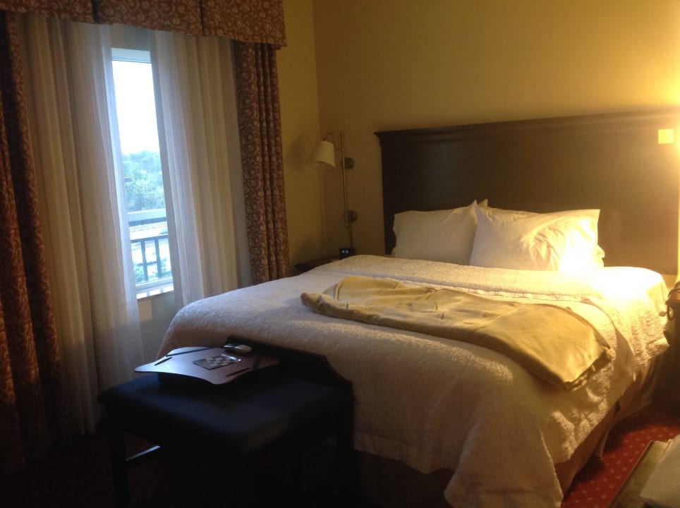 King bed Hotel Hampton Inn & Suites Washington Dulles International Airport