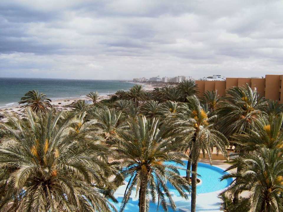 Pool vom Balkon El Ksar Resort & Thalasso