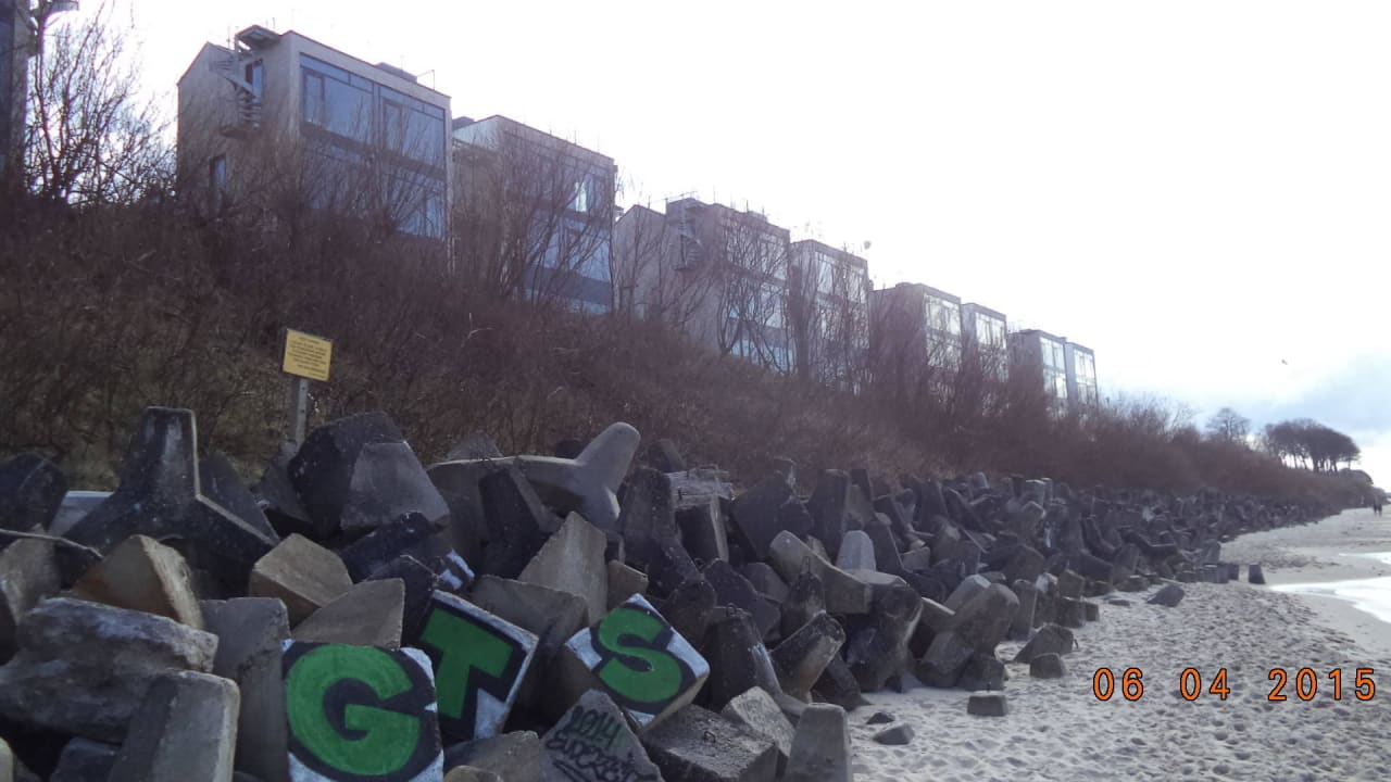 Widok z plaży Boulevard Ustronie Morskie by Zdrojowa