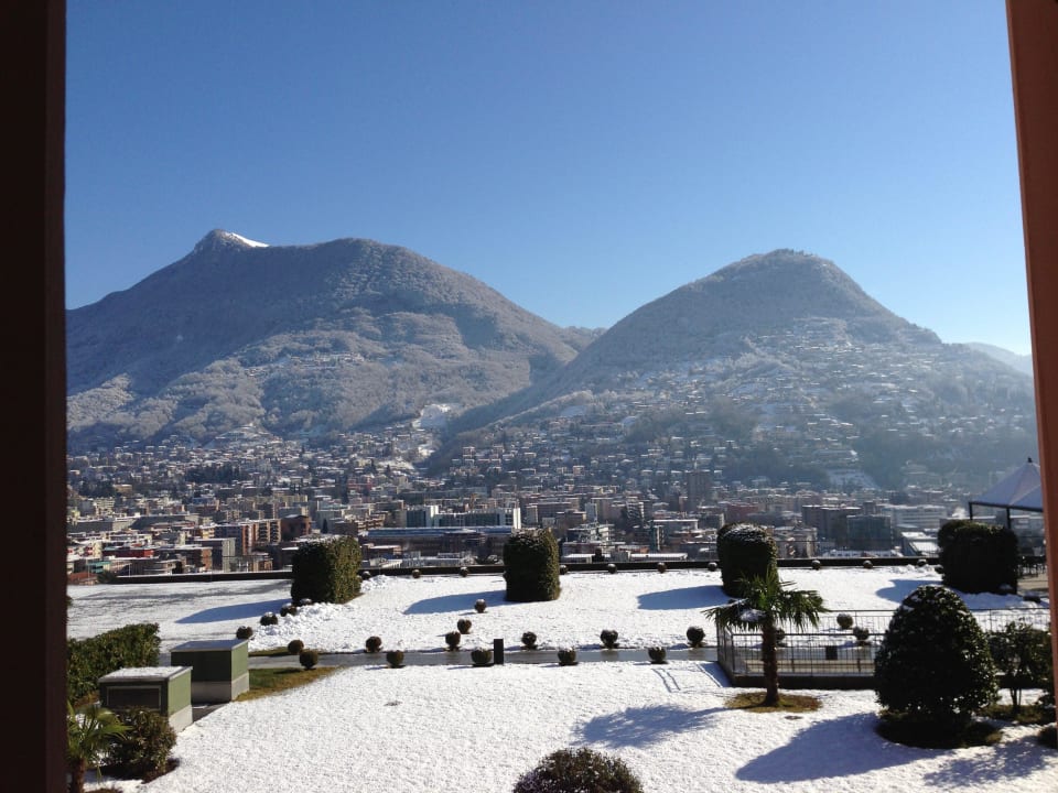 Aussicht auf Lugano Villa Sassa