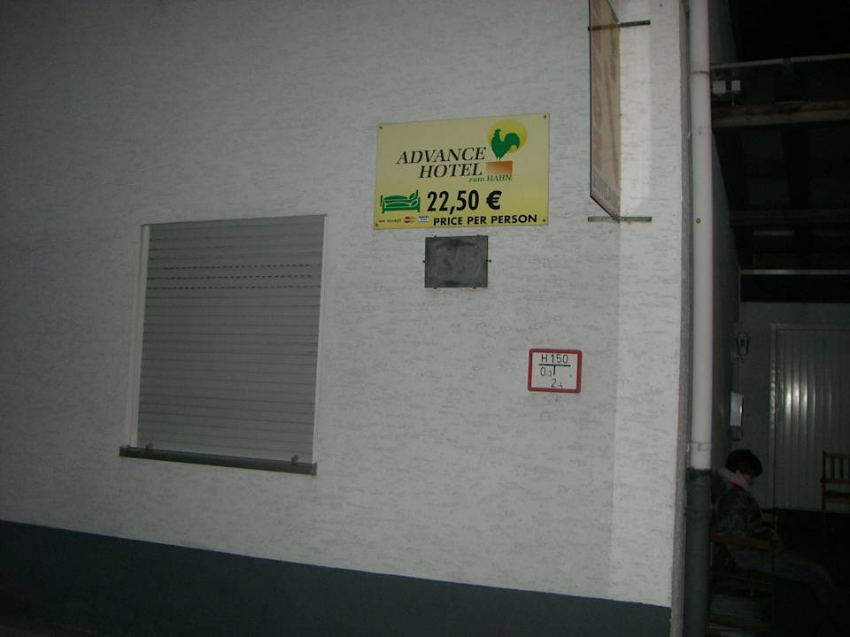 Eingangsbereich Advance Hotel zum Hahn