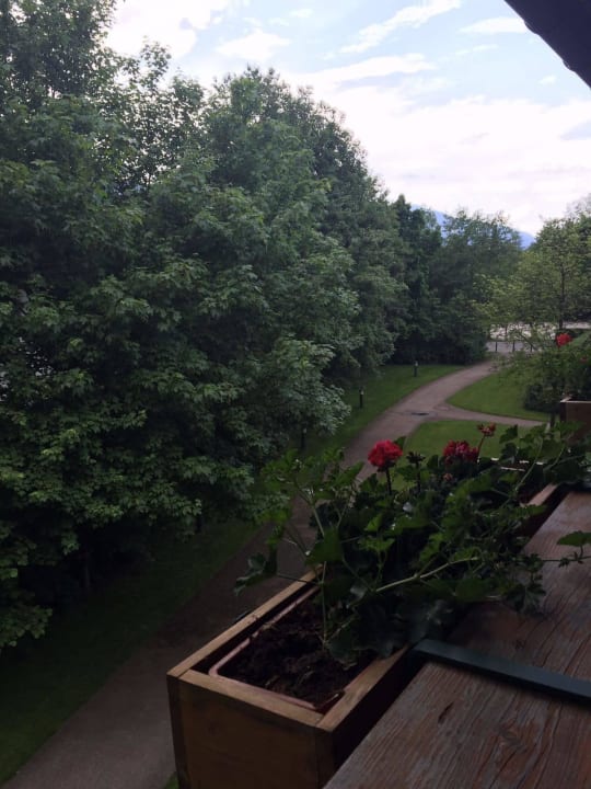 Ausblick vom Balkon Spa & Resort Bachmair Weissach