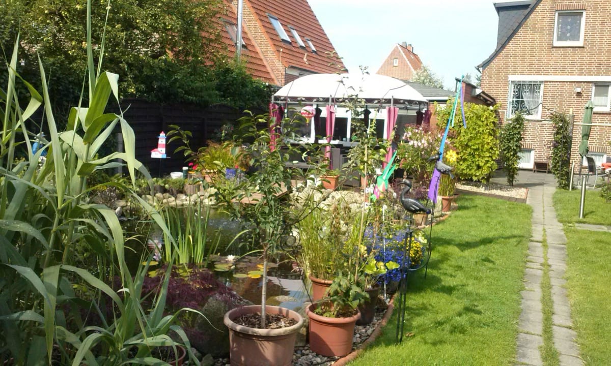 Blick auf die Sitzecke Gästehaus Klement