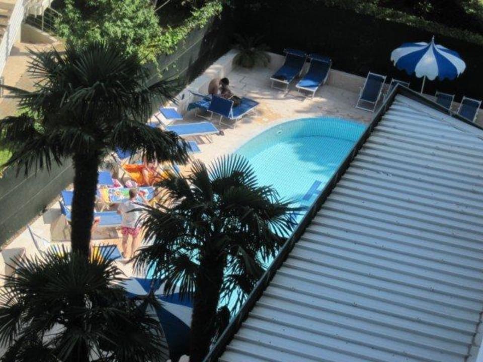 Blick vom Balkon Hotel Carlton