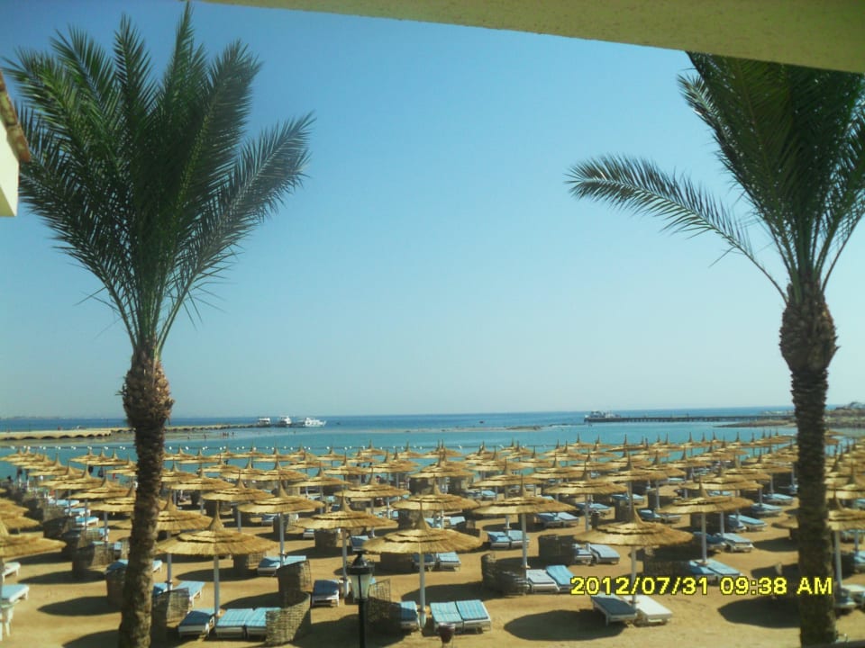Blick von der Zimmerterrasse Pickalbatros Dana Beach Resort - Hurghada