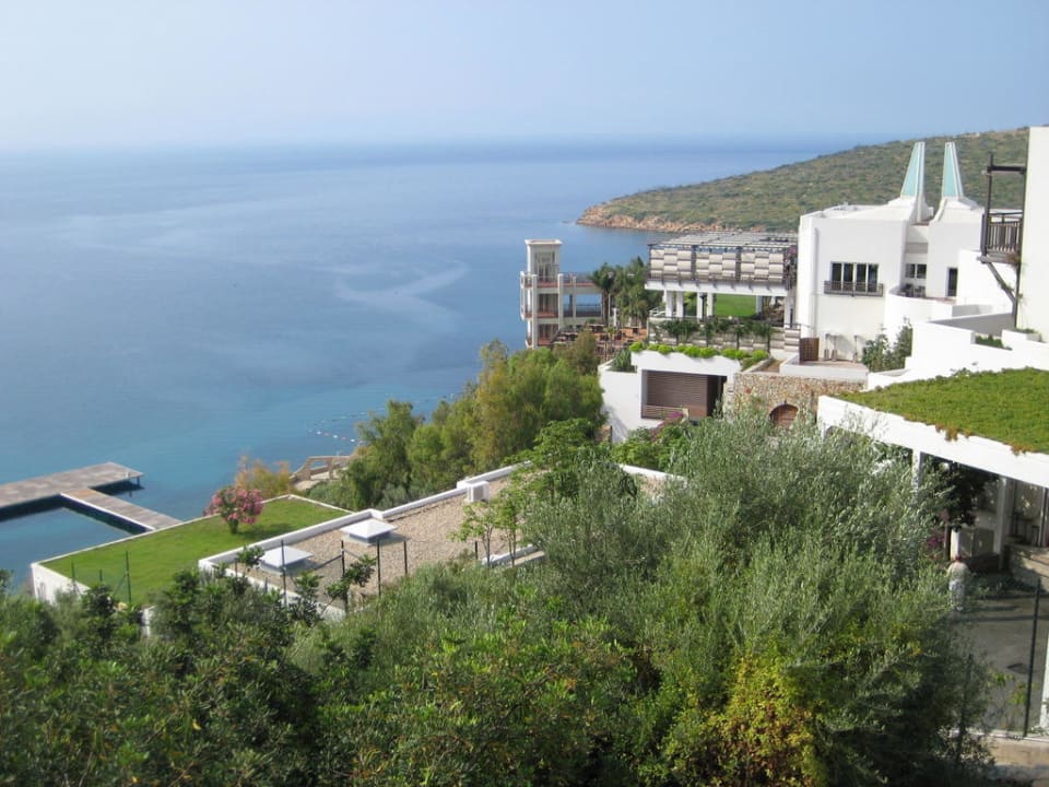 Blick vom Kempinski Hotel auf den Hotel-Anleger Kempinski Hotel Barbaros Bay Bodrum
