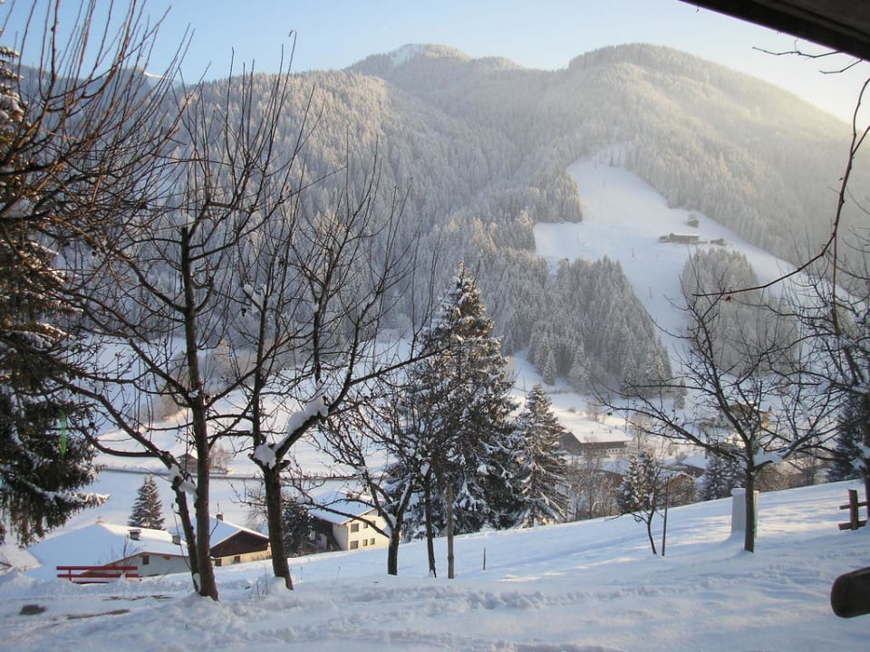 Blick von der Terrasse Gästehaus Hörbiger