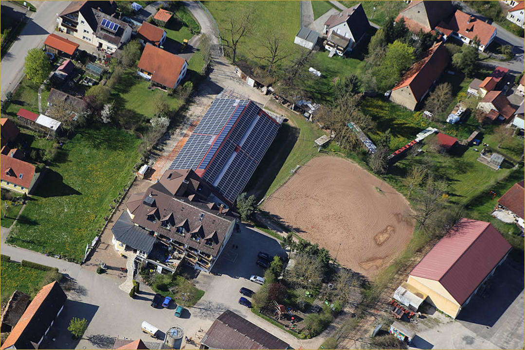 Luftaufnahme Altmühlsee Annäherung Reiterhof Hotel Reiterhof Altmühlsee